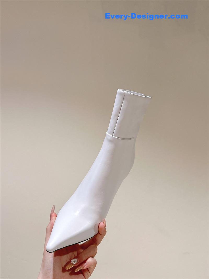 J1m*y Ch00 cycas 80 lambskin ankle boots in white