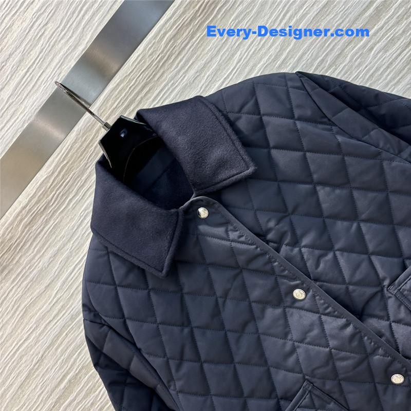 L0r0 P1ana lapel reversible quilted jacket replicas clothes