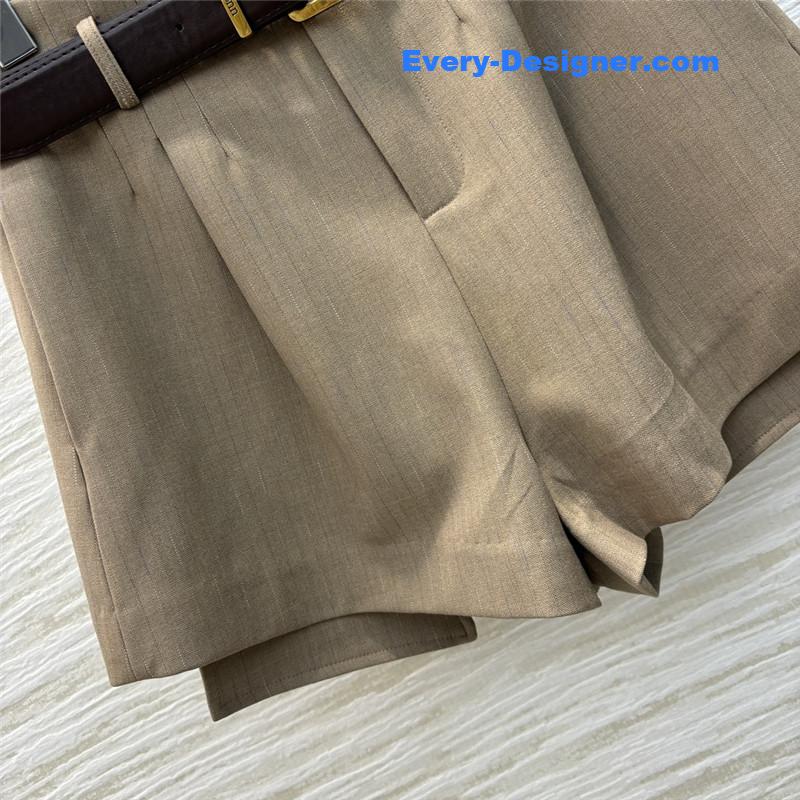 M1um1u belt shorts cheap replica designer clothes