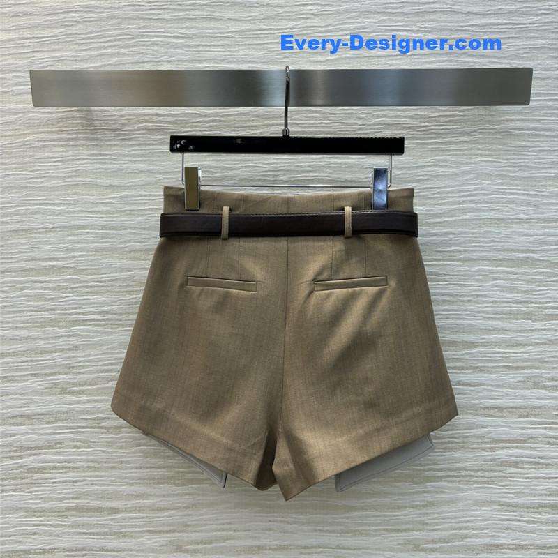 M1um1u belt shorts cheap replica designer clothes