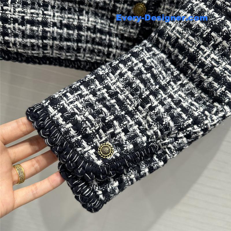 Moncler tweed woven jacket down jacket replicas clothes