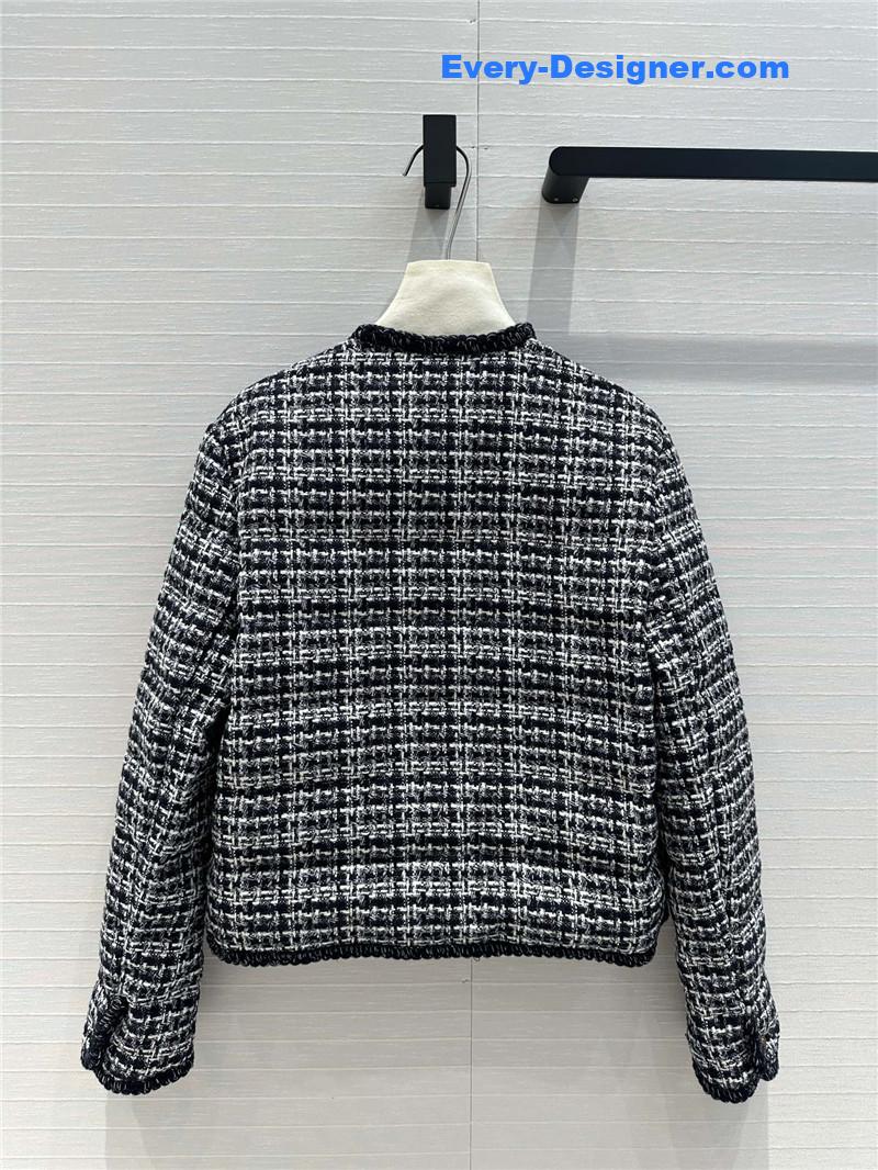 Moncler tweed woven jacket down jacket replicas clothes