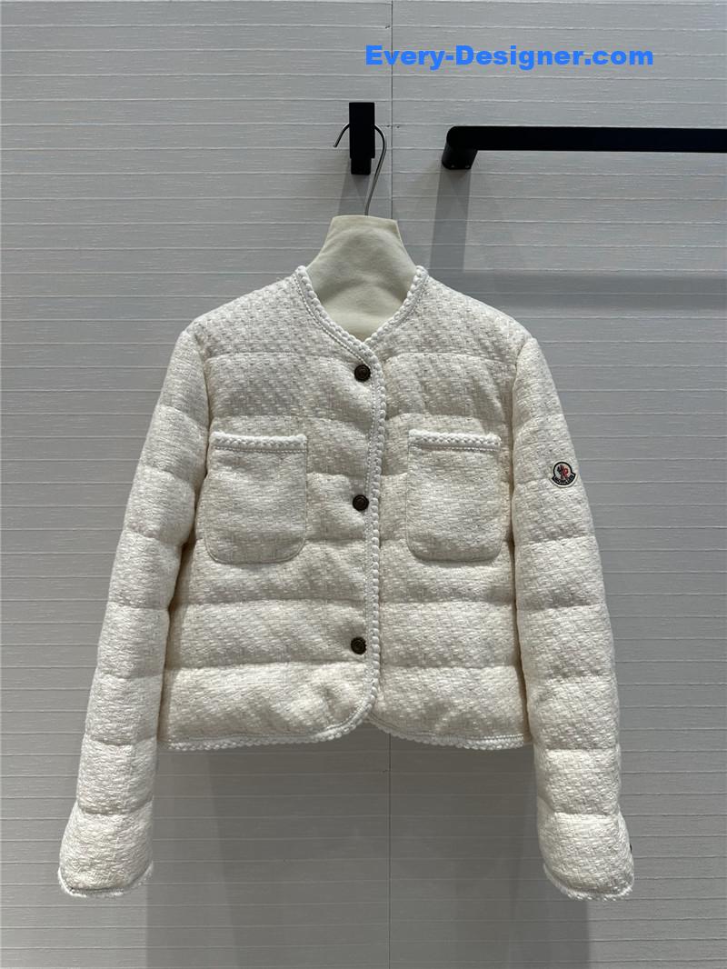 Moncler tweed woven jacket down jacket replica clothes