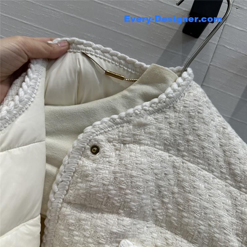 Moncler tweed woven jacket down jacket replica clothes