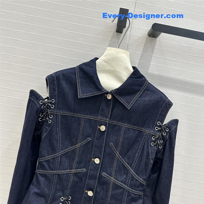 a1exa*der Mcqv*en waist denim jacket replica clothing sites
