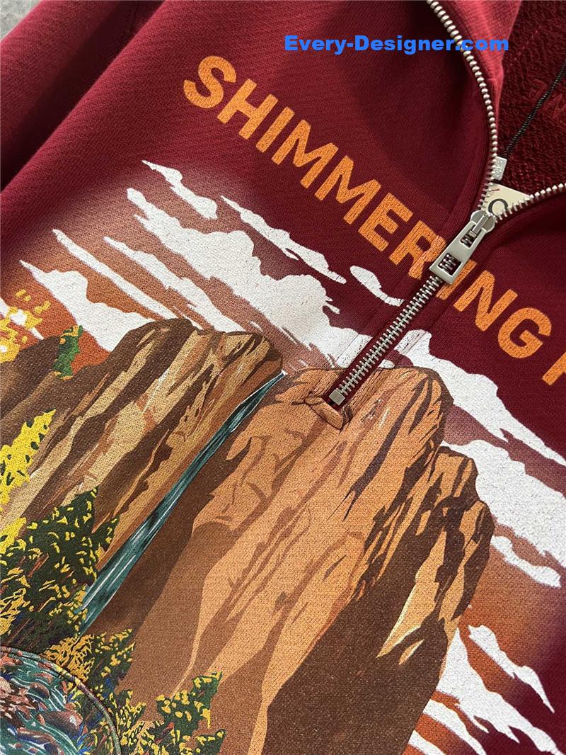 L0ew* half zip stand collar pullover sweatshirt replicas clothes