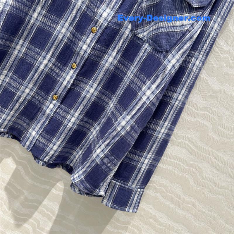 Ce1i*e plaid oversized shirt replica clothing