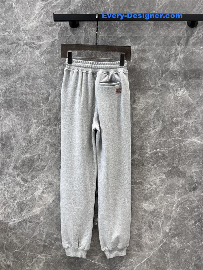 M1um1u drawstring casual sports sweatpants replica clothes
