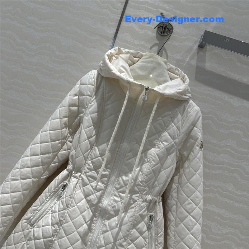 Moncler Bagnac Off-white Long Down Jacket