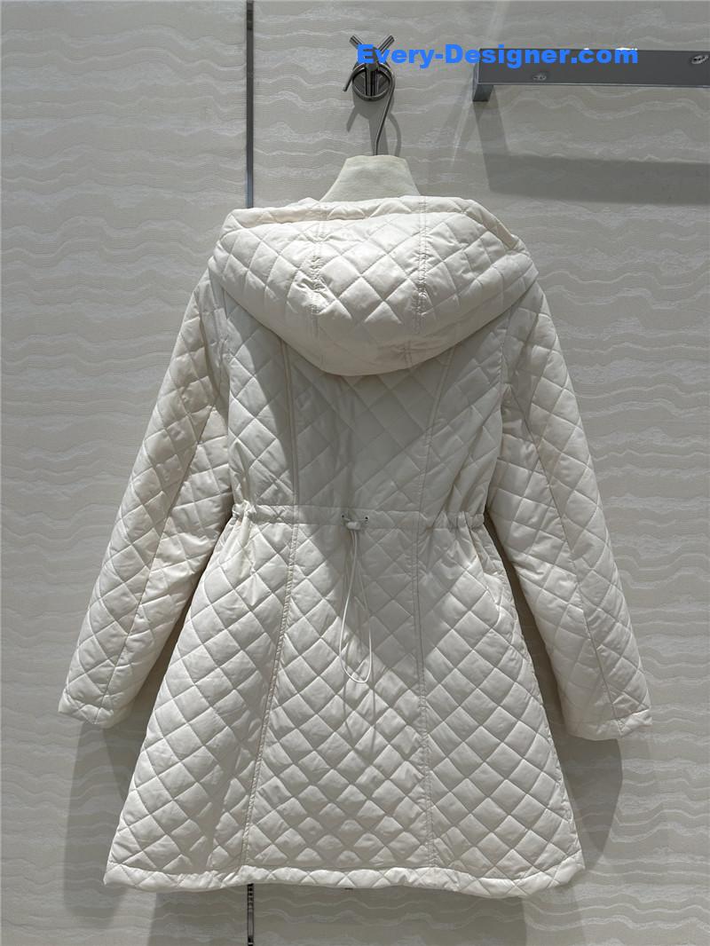 Moncler Bagnac Off-white Long Down Jacket