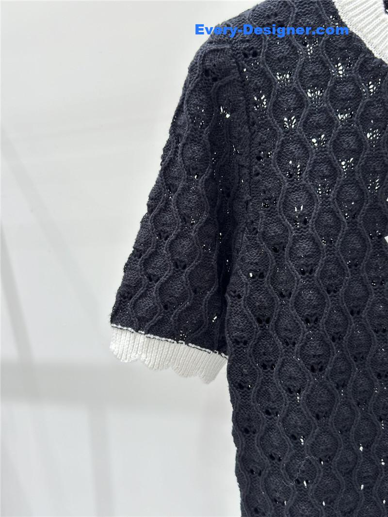 Ch**el knitted round neck short sleeve replica clothing sites