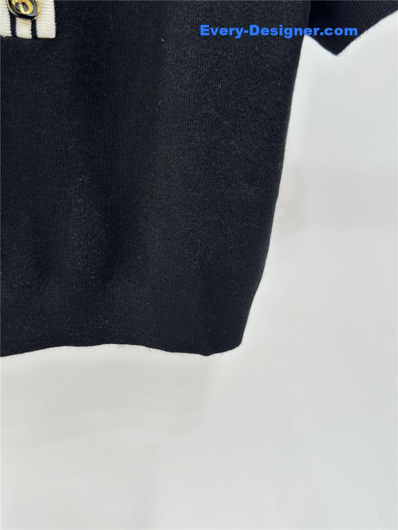 D10r bee embroidery knitted short sleeves replica clothes