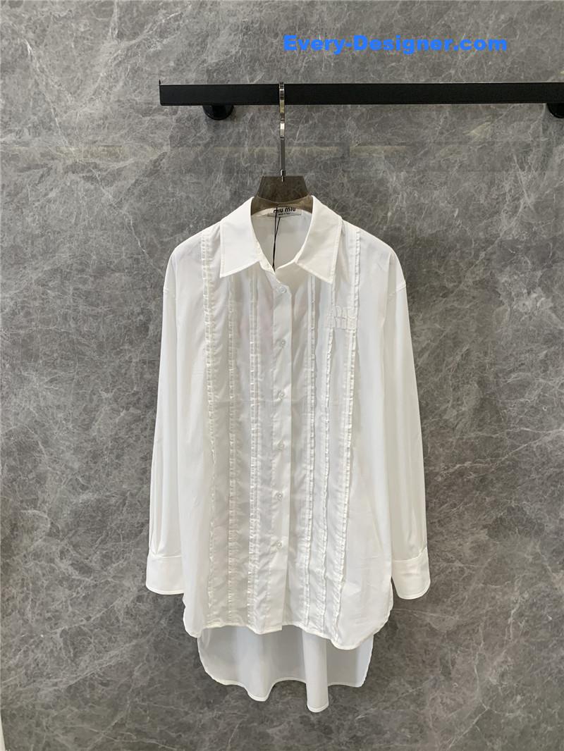 M1um1u mid-length shirt cheap replica designer clothes