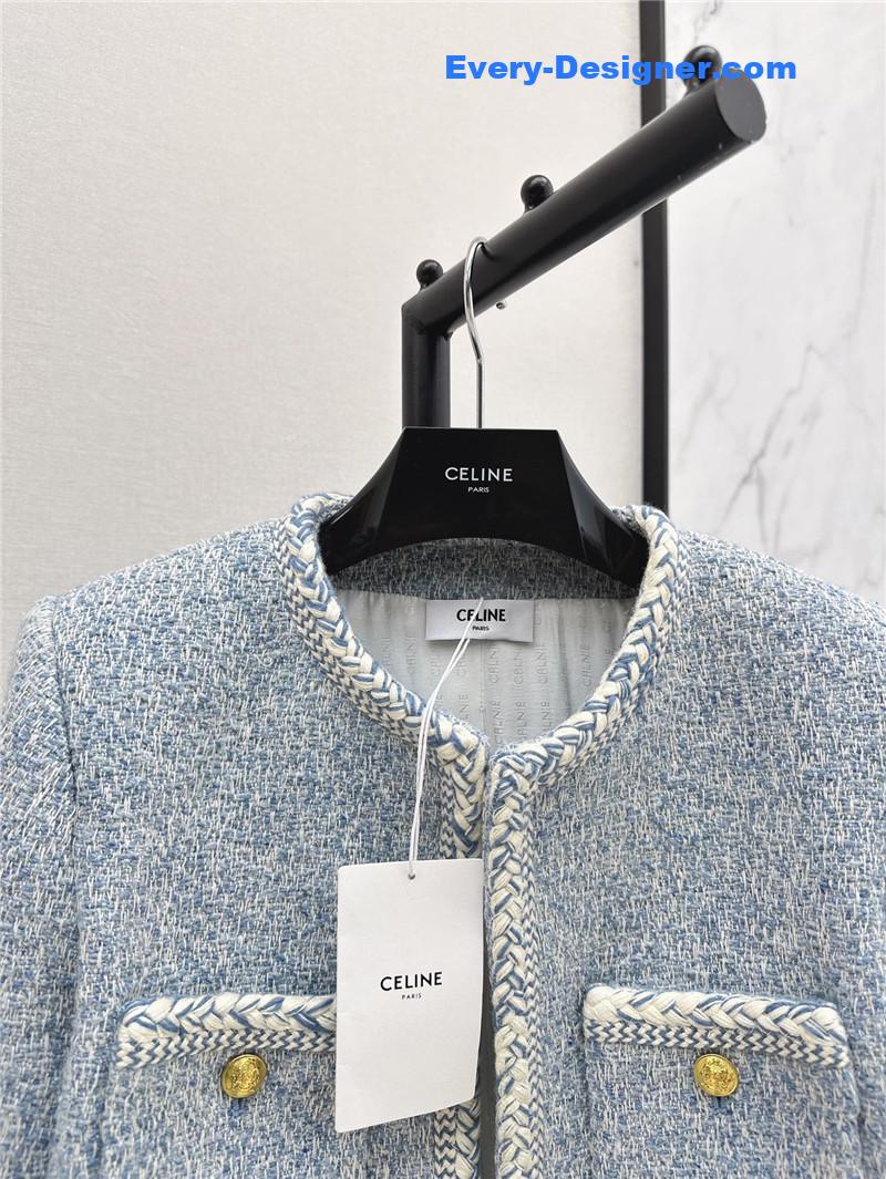 Ce1i*e blue woven jacket replica d&g clothing