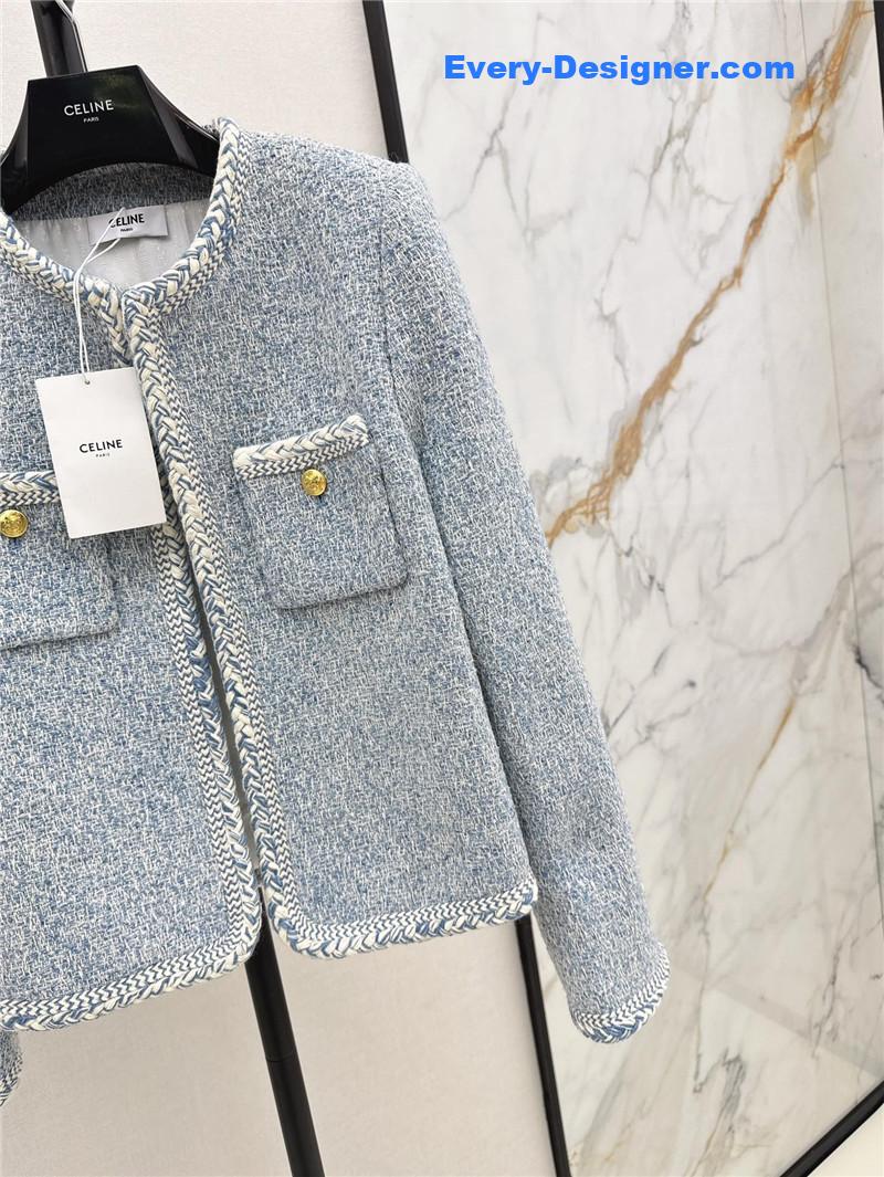 Ce1i*e blue woven jacket replica d&g clothing