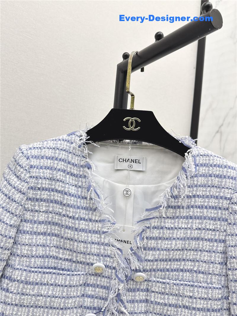 Ch**el fringed braided coat replica designer clothes