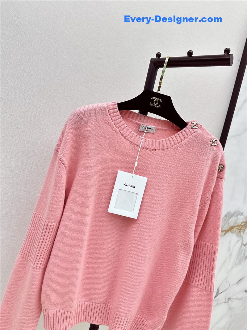 Ch**el lock shoulder sweater replica designer clothes