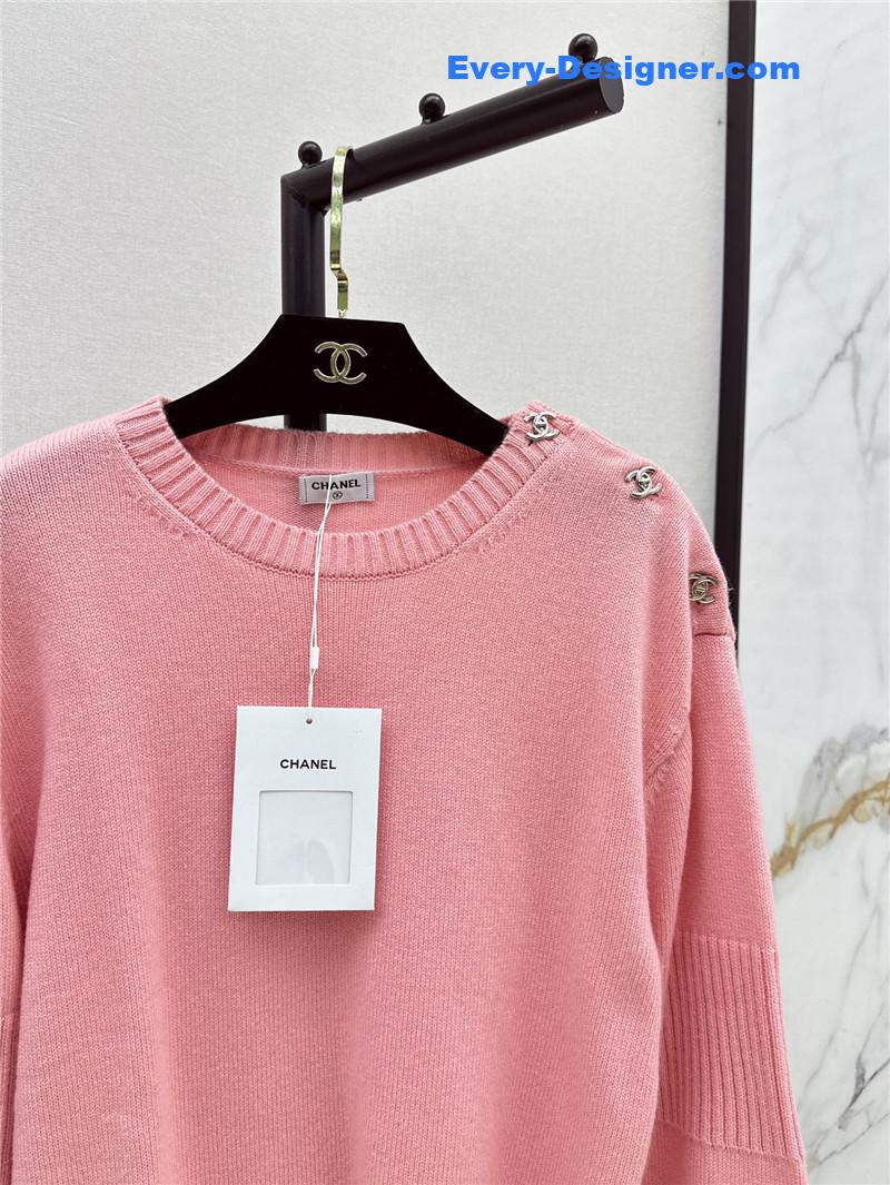 Ch**el lock shoulder sweater replica designer clothes