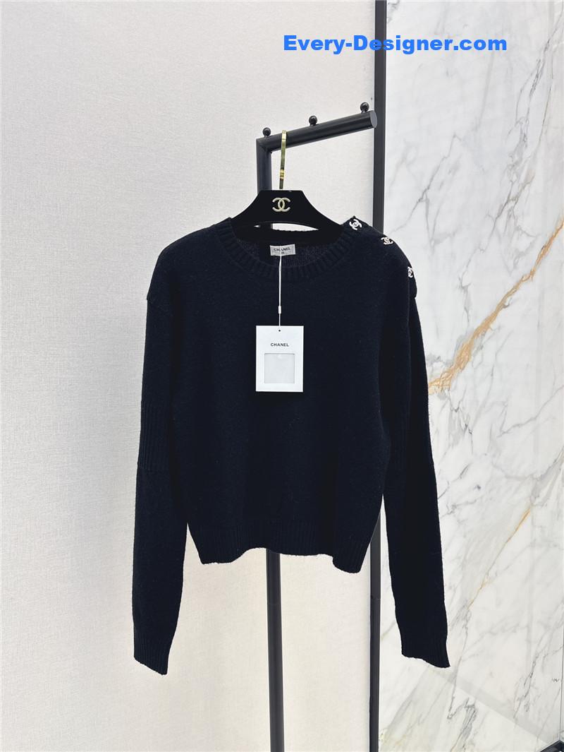 Ch**el lock shoulder sweater replica designer clothes