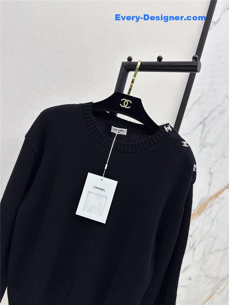 Ch**el lock shoulder sweater replica designer clothes