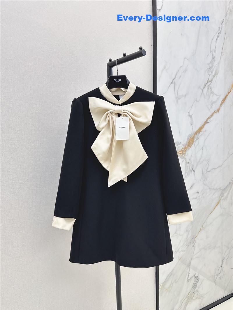 Ce1i*e tie long sleeve dress replica d&g clothing