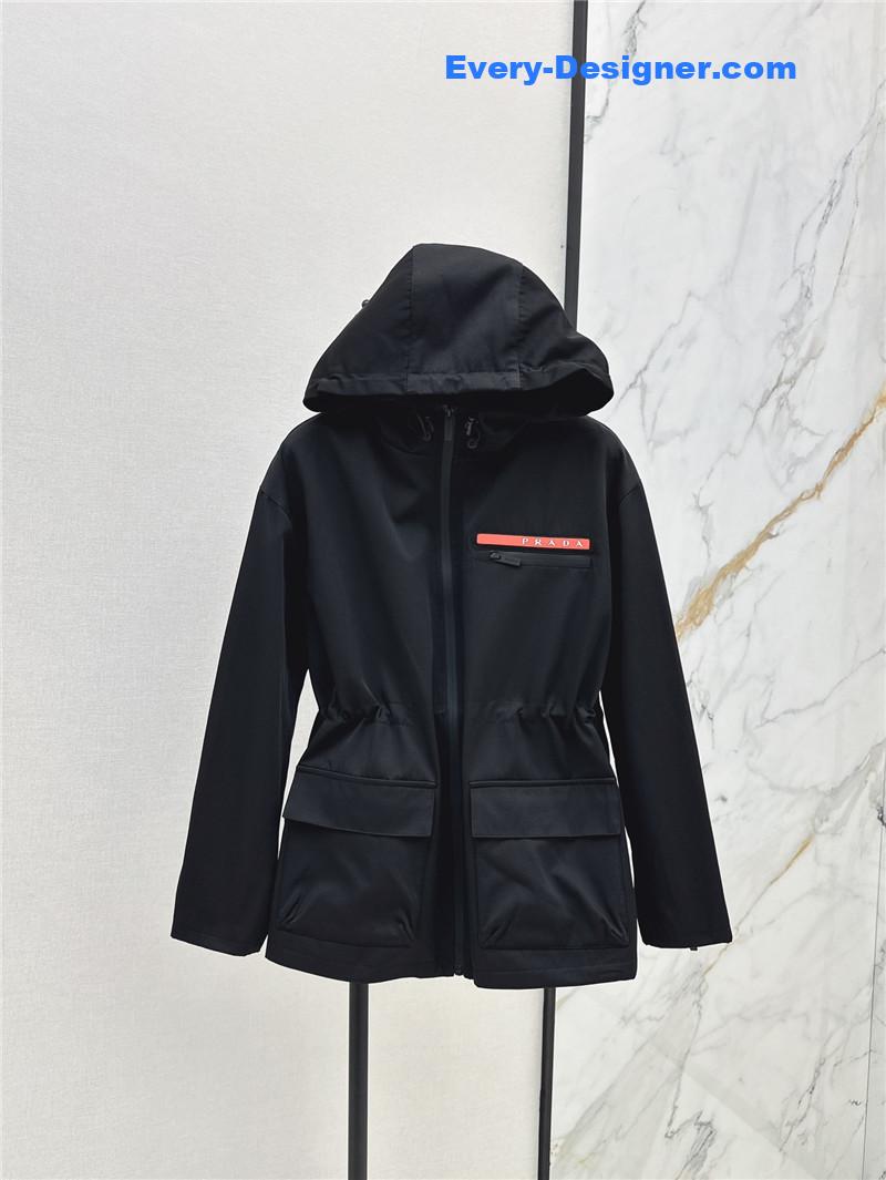 Pra*a workwear hooded windbreaker jacket replica clothing sites