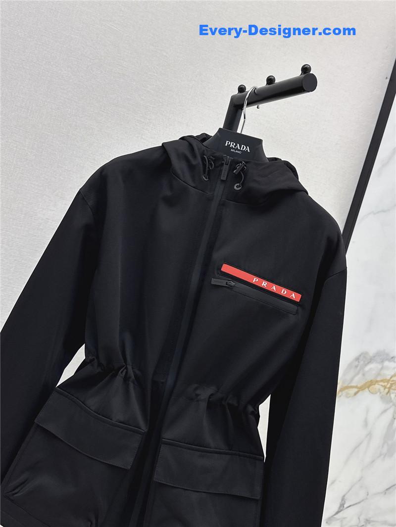 Pra*a workwear hooded windbreaker jacket replica clothing sites