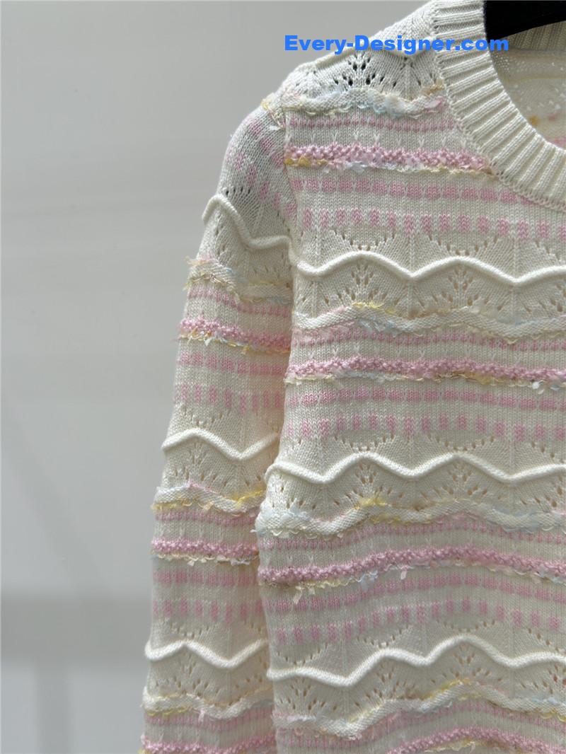 Ch**el v-neck knitted cardigan replica clothing sites