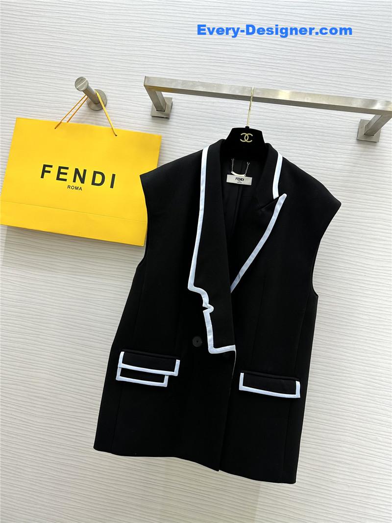 F**di color block vest jacket replica d&g clothing