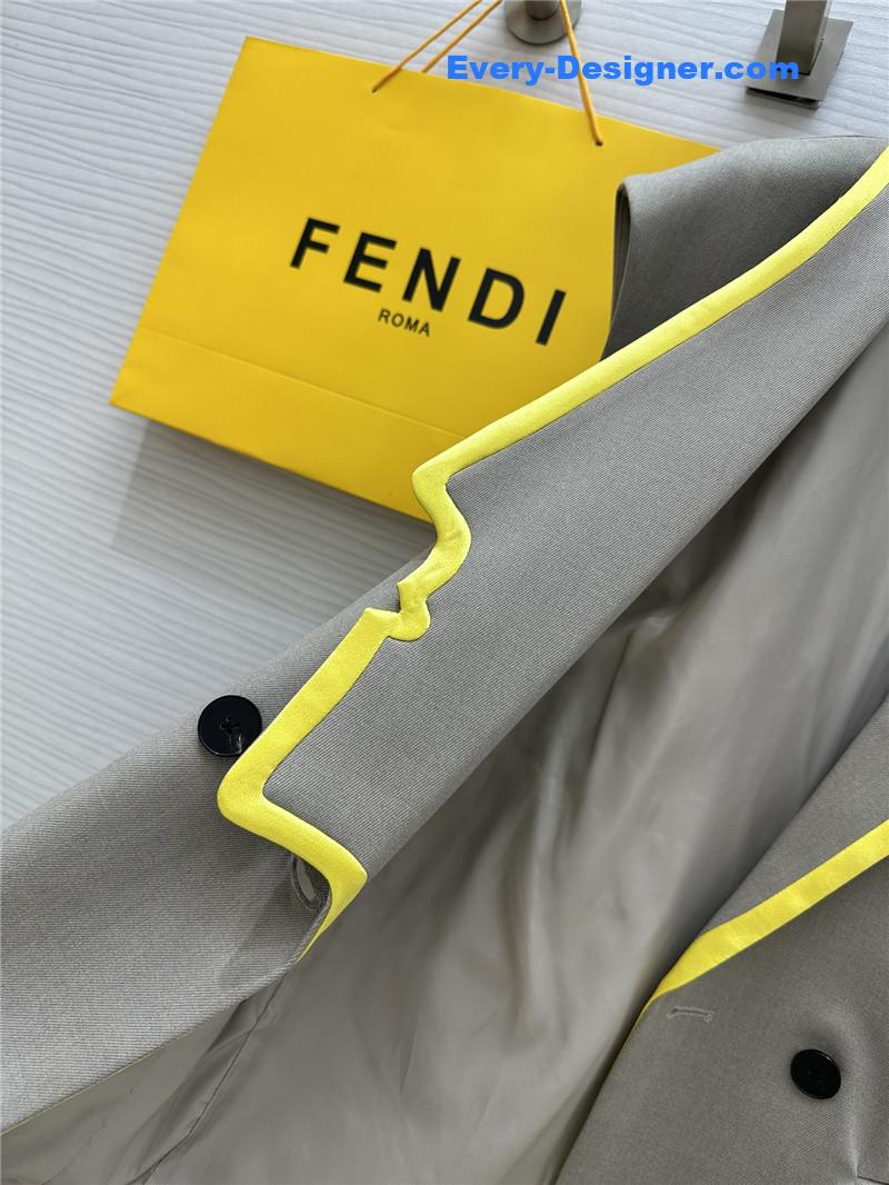 F**di color block vest jacket replica d&g clothing