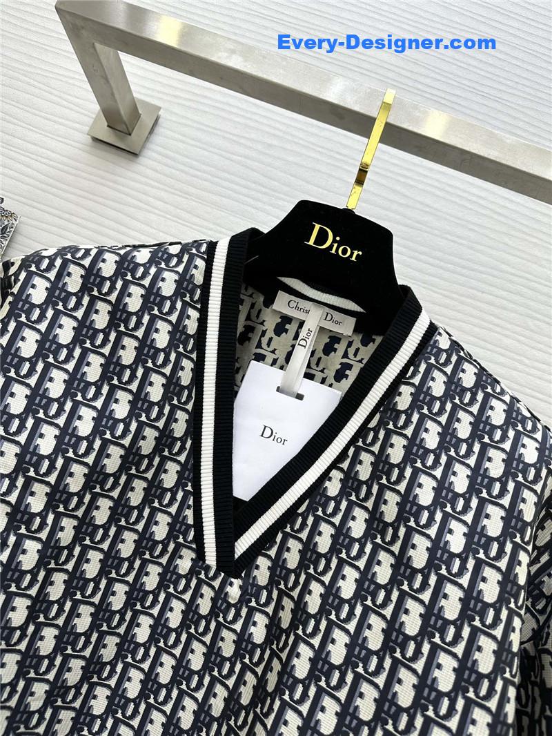 D10r jacquard pullover v-neck sweatshirt replicas clothes
