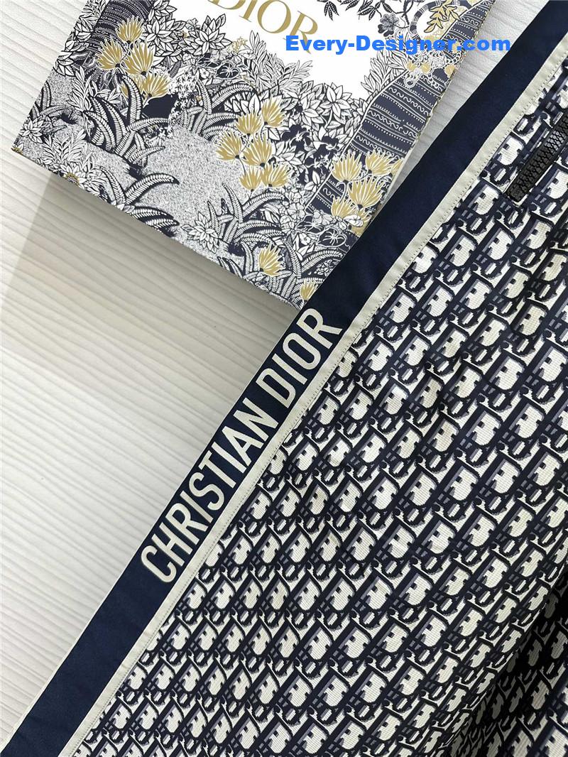 D10r old flower elastic waist straight pants replica clothes