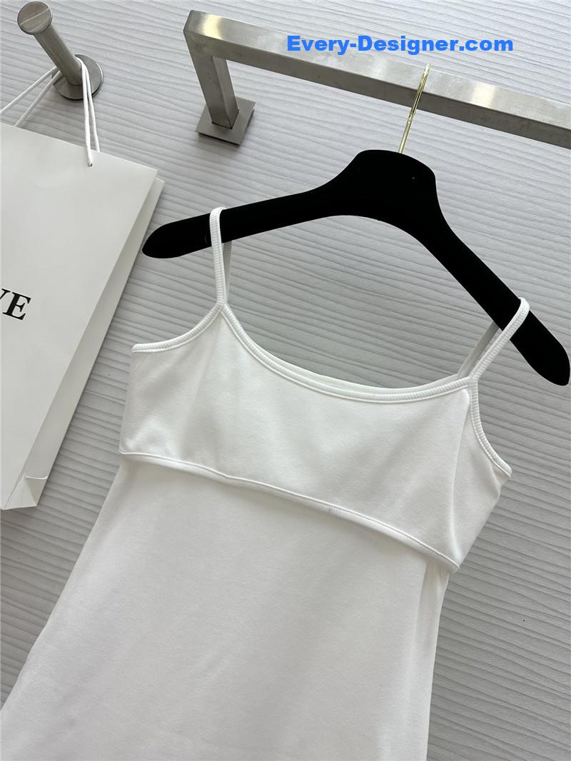 L0ew* logo embroidered fake two piece suspenders replica clothing