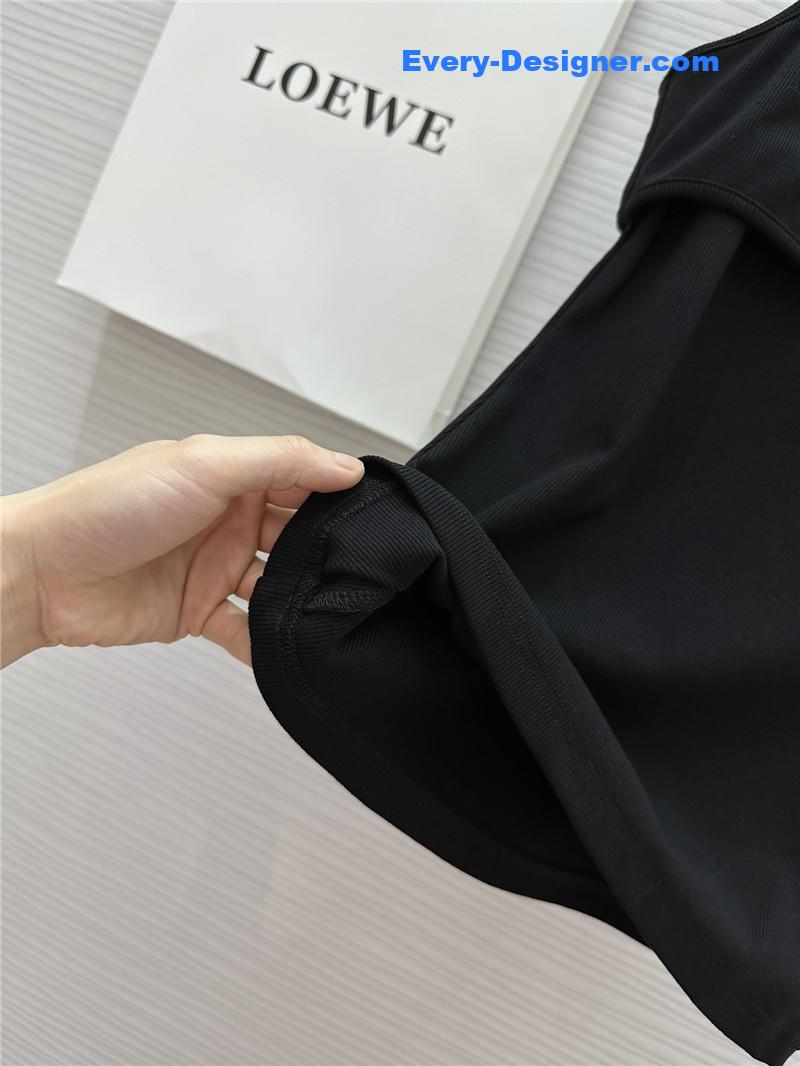 L0ew* logo embroidered fake two piece suspenders replica clothing