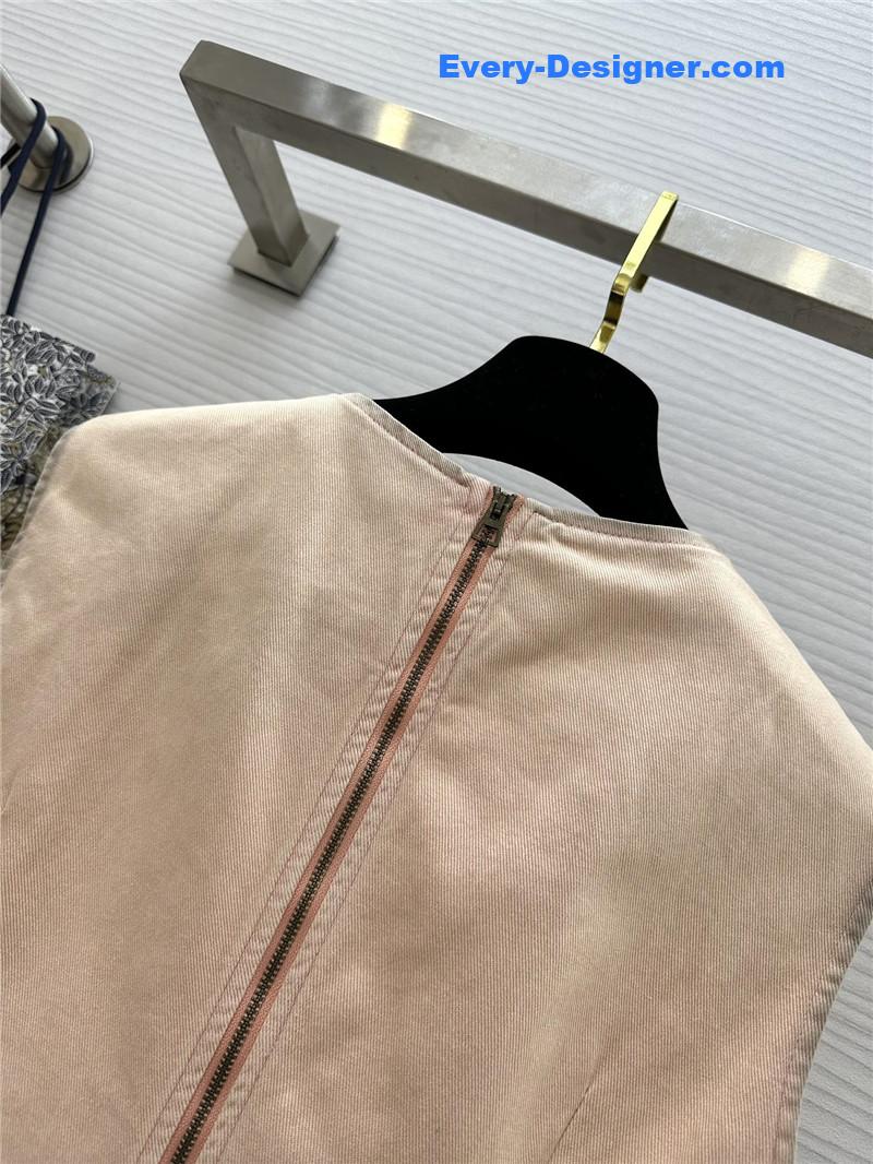 D10r washed distressed sleeveless dress replica clothing