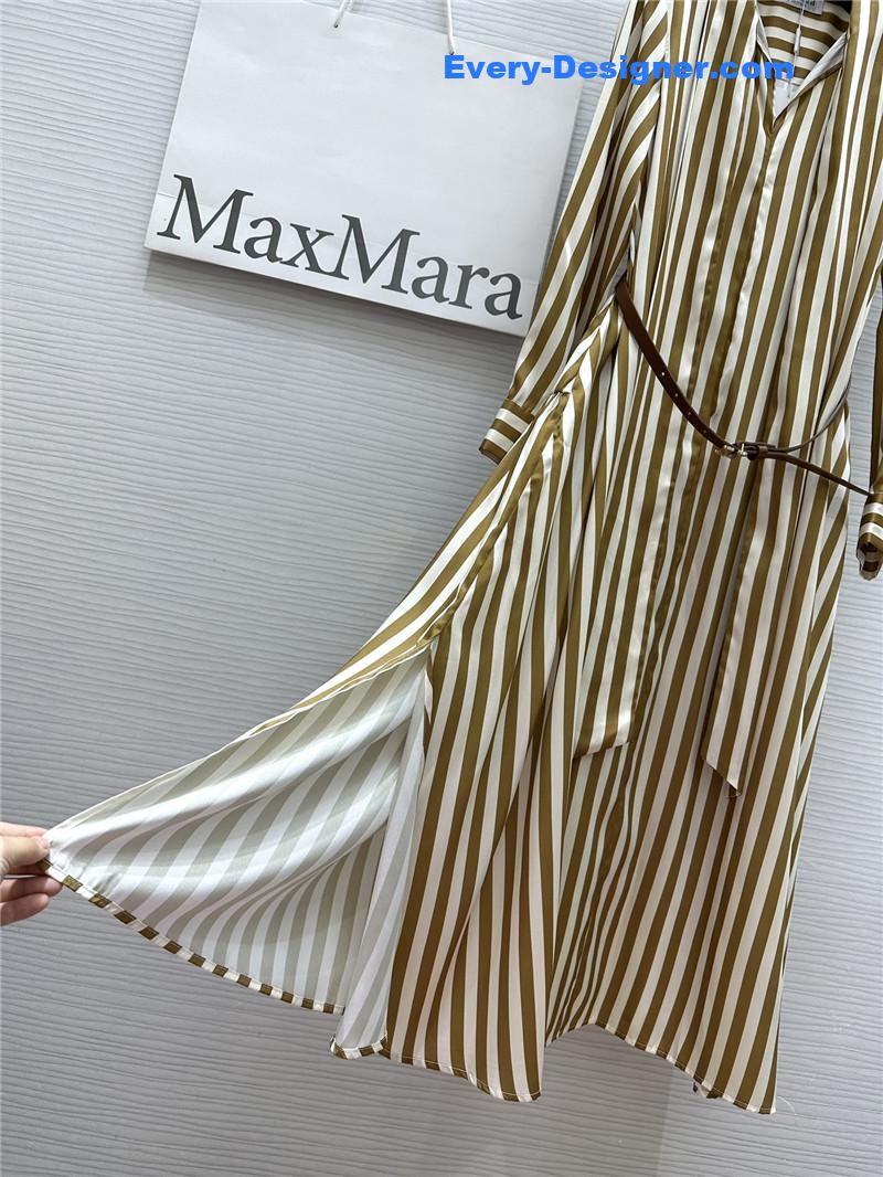 Vanitoo contrast striped long dress replica clothing