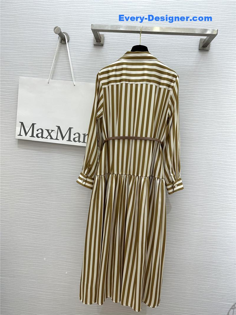 Vanitoo contrast striped long dress replica clothing