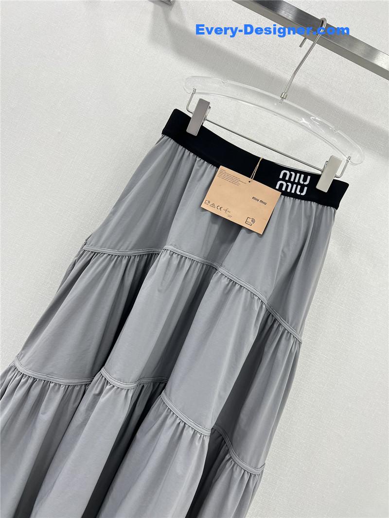 M1um1u sun protection fabric skirt replica d&g clothing