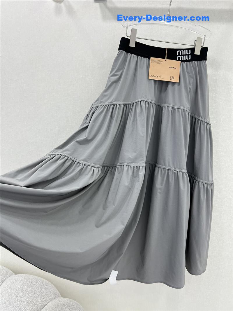 M1um1u sun protection fabric skirt replica d&g clothing
