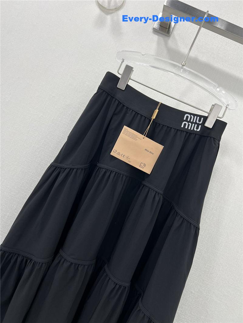 M1um1u sun protection fabric skirt replica d&g clothing