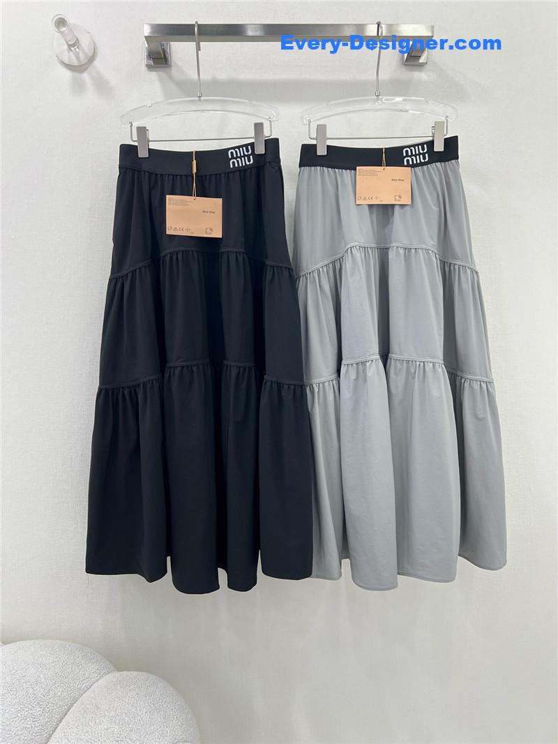 M1um1u sun protection fabric skirt replica d&g clothing