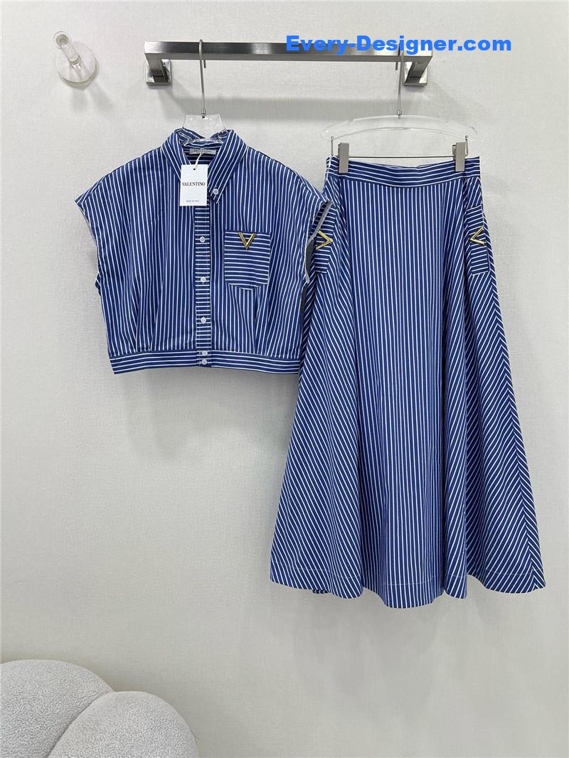 Va1e*ntin0 striped dress replica designer clothing websites