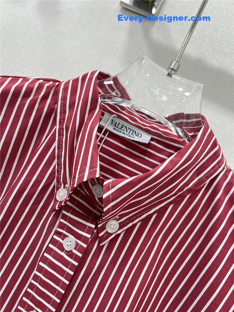 Va1e*ntin0 striped dress replica designer clothing websites