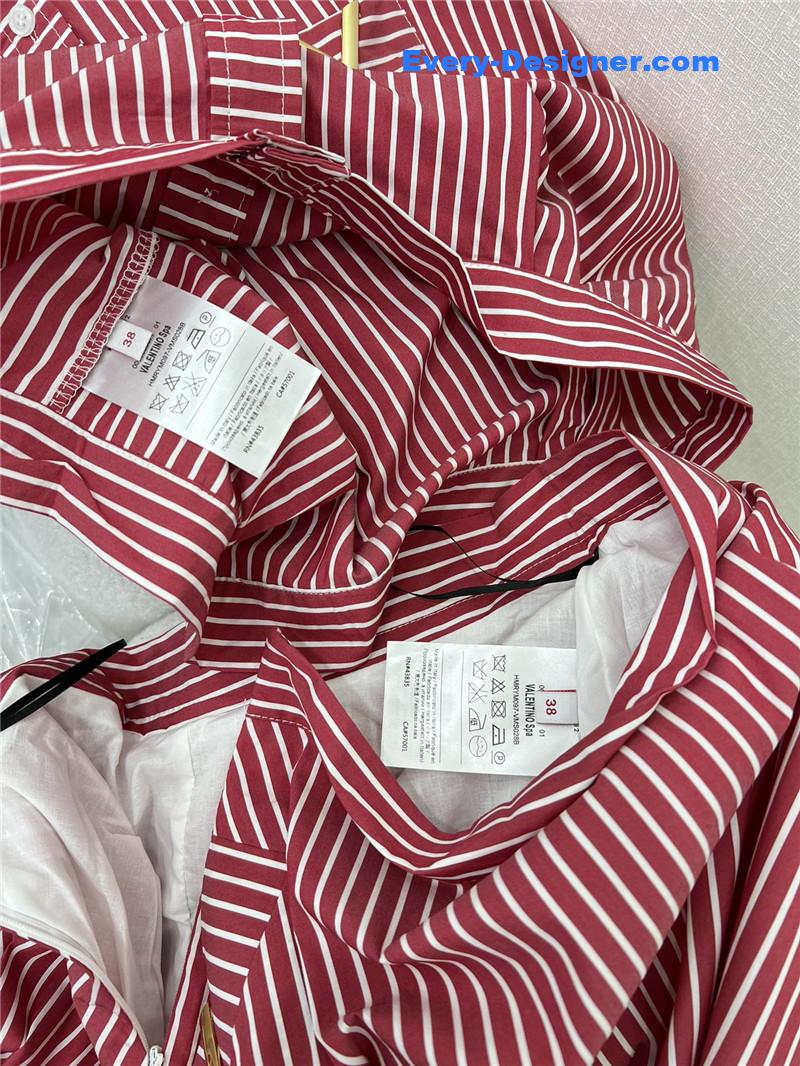 Va1e*ntin0 striped dress replica designer clothing websites