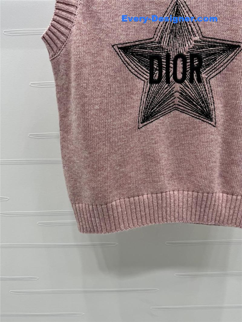 D10r lucky star knitted vest replicas clothes
