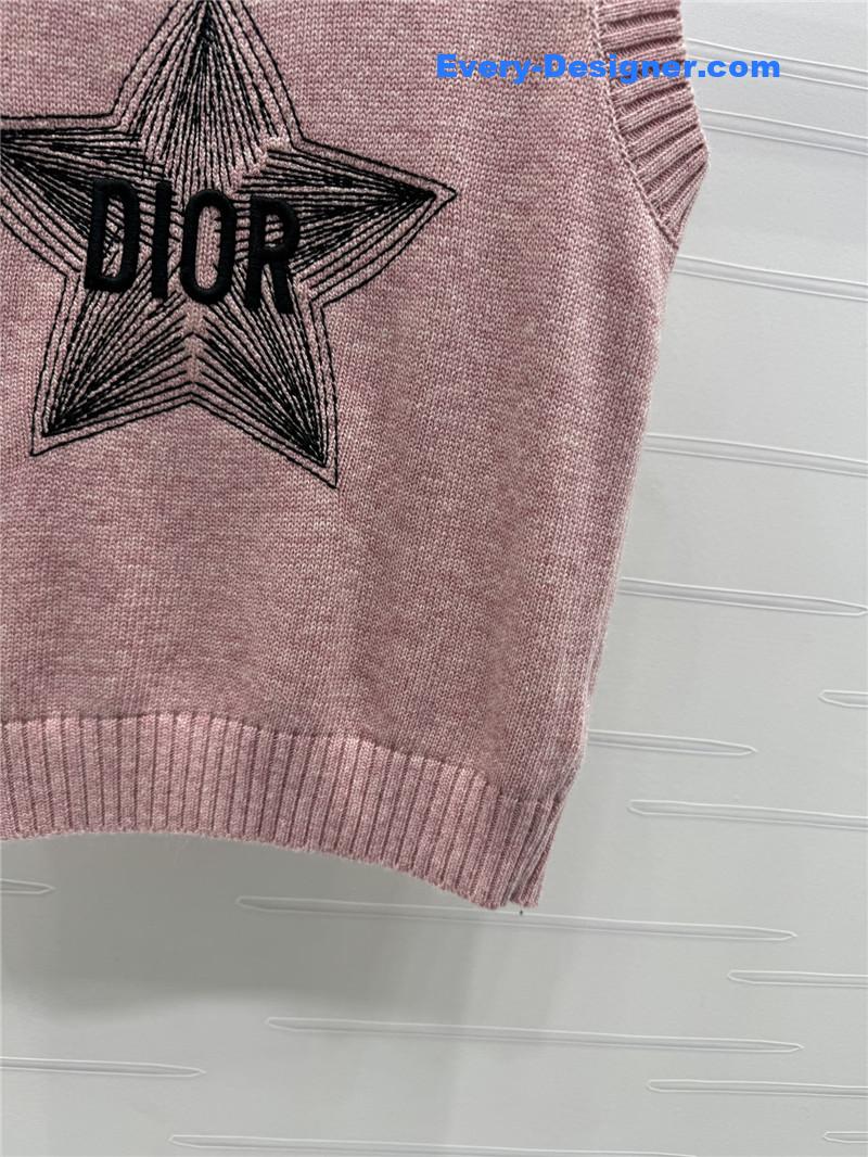 D10r lucky star knitted vest replicas clothes