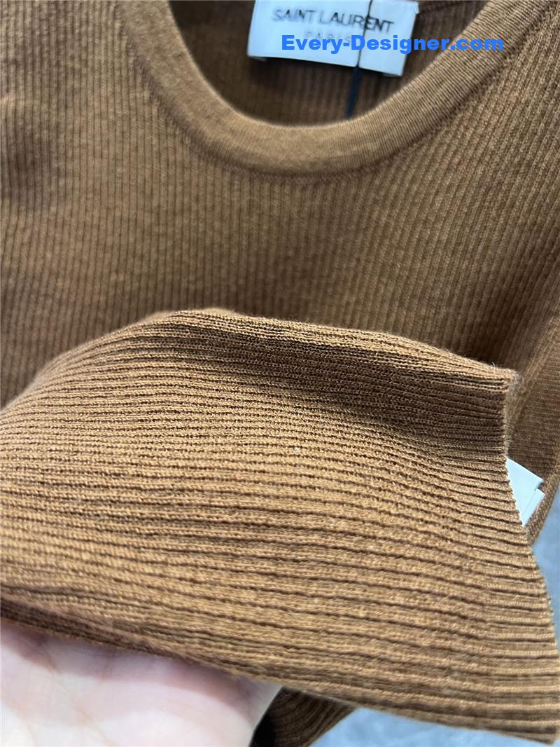 Y51 letter brooch knitted vest replicas clothes