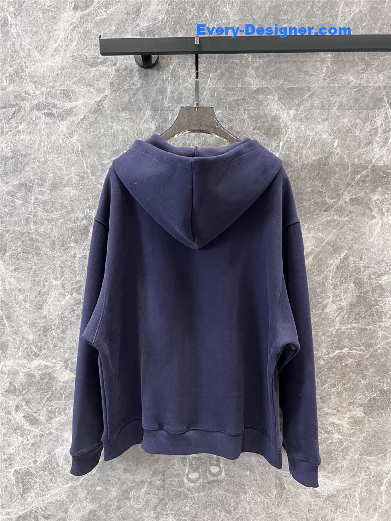 M1um1u loose zipper hooded jacket replica clothing sites