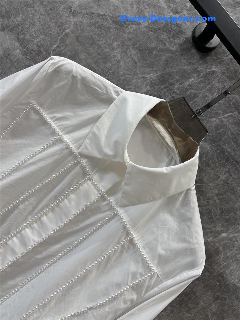 Ch**el lapel long-sleeved shirt replicas clothes