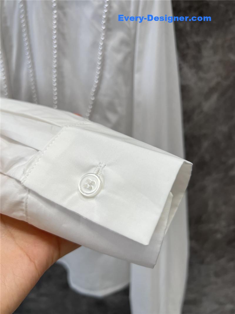 Ch**el lapel long-sleeved shirt replicas clothes